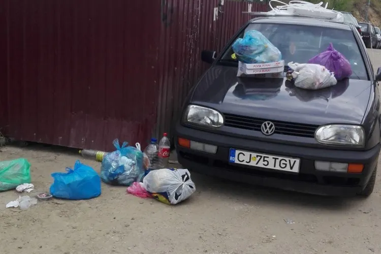 Parcare din Baciu ”premiată” de locatari - FOTO