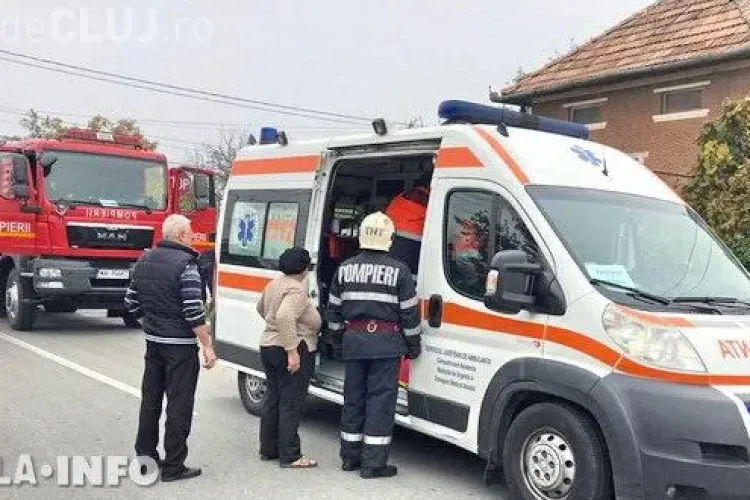 CLUJ: Tavanul unei case s-a prăbușit peste o femeie la Gherla VIDEO