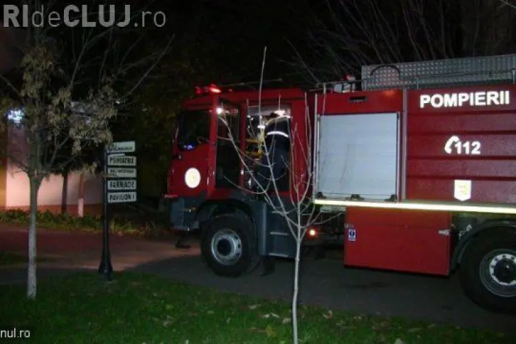 Incendiu la Spitalul din Dej. Focul a izbucnit la secția de Psihiatrie