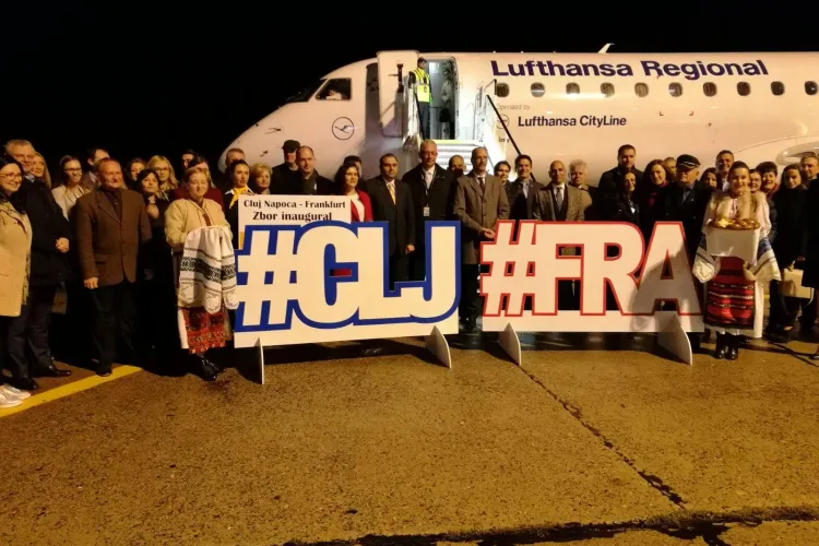 Zbor Cluj - Frankfurt la preț foarte bun. De când va fi operațională ruta? VIDEO