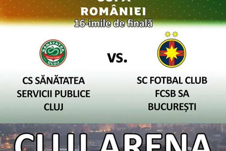 Sănătatea Cluj - Steaua, pe Cluj Arena. Cât costă biletele