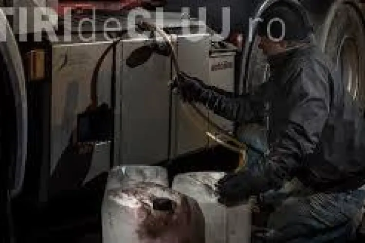 Turda: Șoferul unui TIR prins când vindea motorină la negru. E acuzat de furt