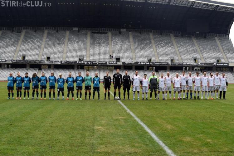 Cluj Arena: Meci de fotbal între naționala feminină de fotbal și o echipă de diplomați români și străini