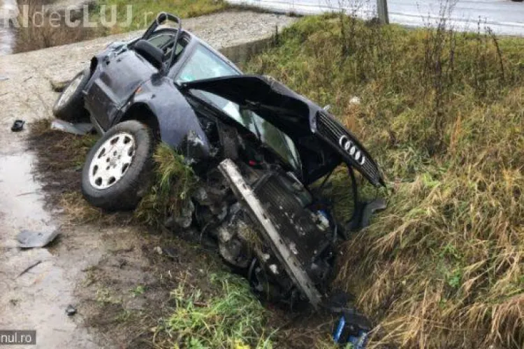 CLUJ: Accident cu trei victime la Mănășturel. Un cuplu și copilul lor au ajuns la spital VIDEO