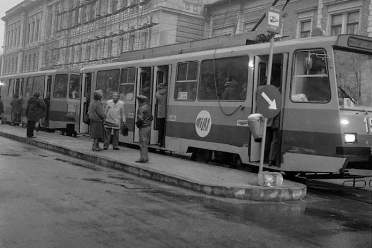 Clujul din transportul în comun de altă dată! ”Pe Barițiu, a fost, cândva, o staţie de tramvai” - FOTO