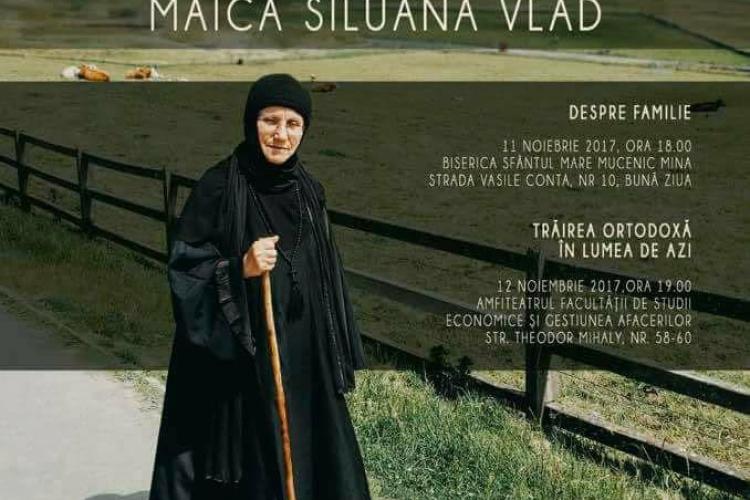 Maica Siluana Vlad vine la Cluj-Napoca, pentru o conferință despre familie