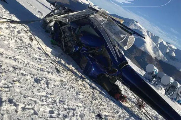 Elicopterul patronului Dunca Expediţii s-a răsturnat fiind luat de vânt. Milionarul recunoaște că a GAFAT