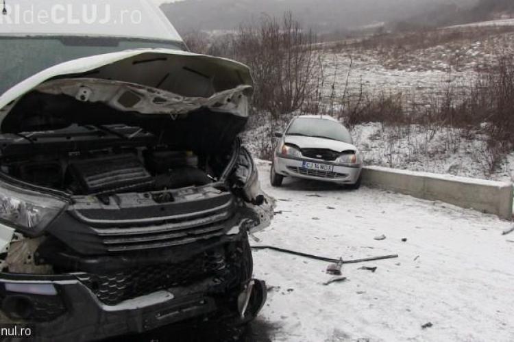 Cluj: Accident mortal după ce a derapat pe zăpadă - FOTO