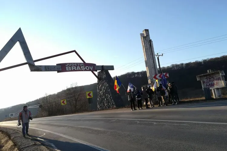 Marșul Speranței a ajuns la Brașov! S-au alăturat și alți protestatari - VIDEO