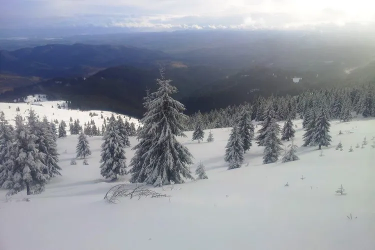 La Vlădeasa se poate schia - FOTO