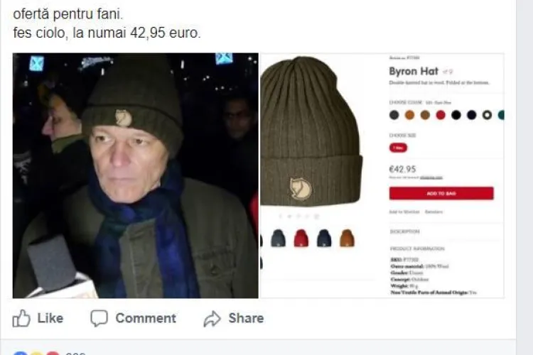 Cioloș acuzat că poartă un fes scump! Ambasada Suediei a intervenit