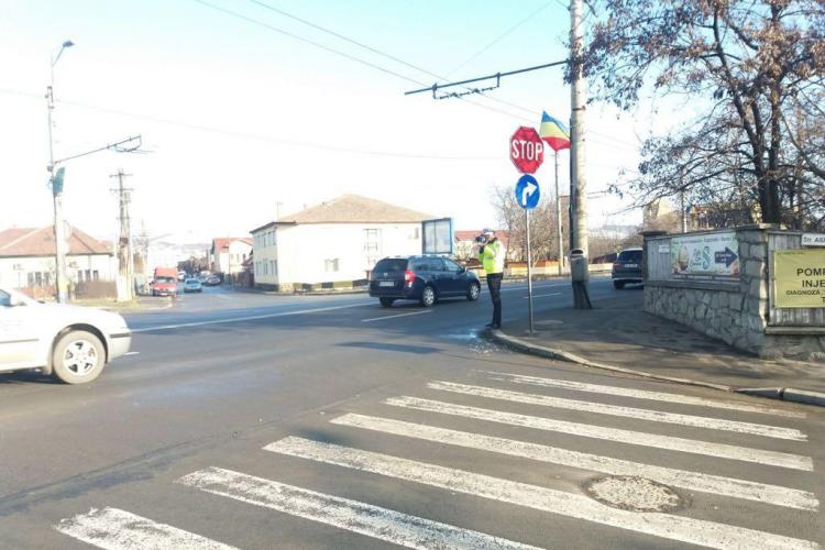 Razie în trafic la Cluj-Napoca! Mai mulți șoferi au rămas fără permis, iar peste 20 de pietoni au fost amendați în doar câteva ore FOTO