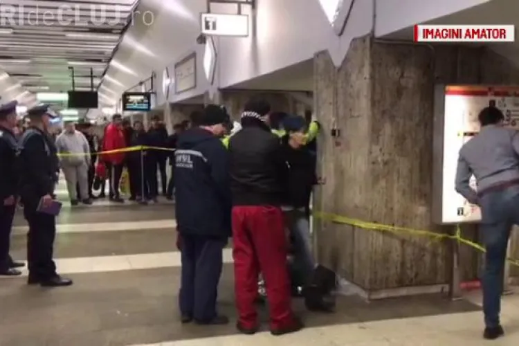 CRIMA de la METROU. O femeie a împins o tânără de 25 de ani în faţa metroului