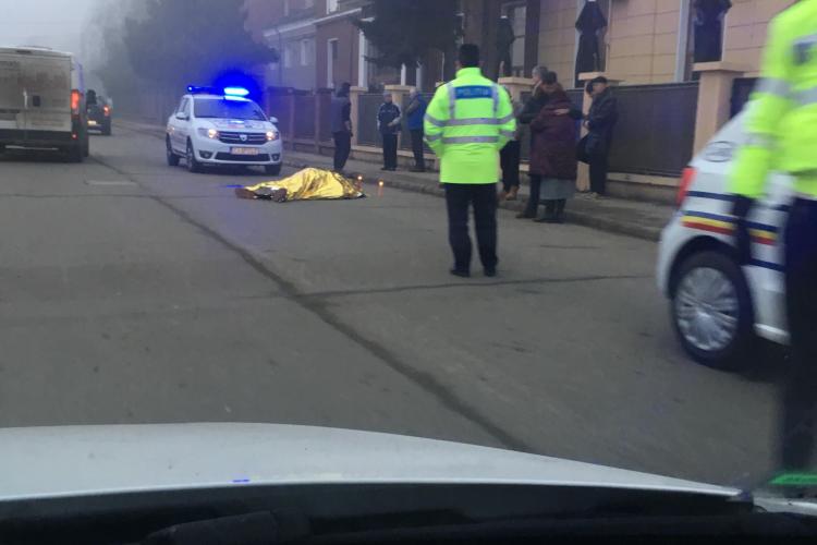 Cluj-Napoca: Un biciclist a murit pe stradă - FOTO