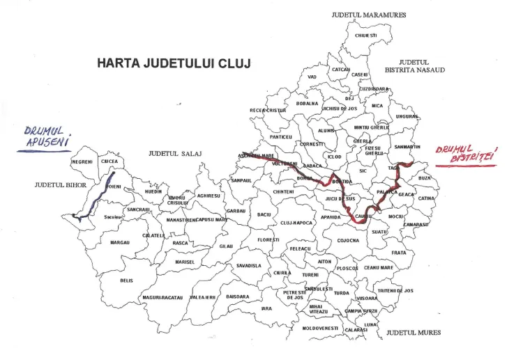 Cluj: Drumul Apuseni și Drumul Bistriței reabilitate cu fonduri europene