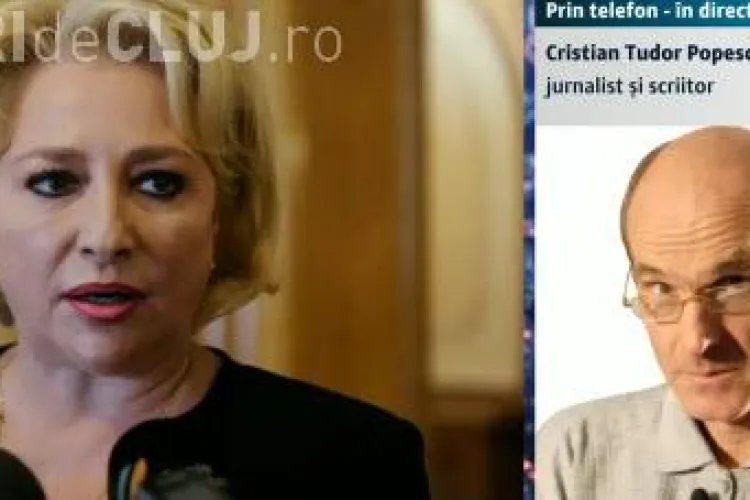 Cristian Tudor Popescu a comparat-o pe Viorica Dăncilă cu o maimuță - VIDEO
