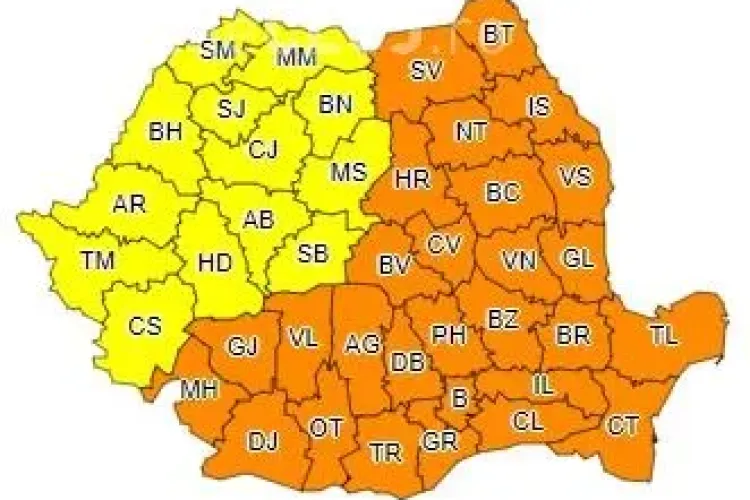 Valul de frig persistă în toată țara! România e sub cod galben și portocaliu de ger pentru încă trei zile