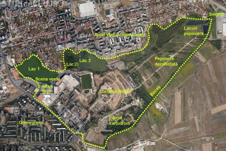 Boc susține că Parcul de Est (Gheorgheni) are sute de hectare: Aquapark -ul va ocupa numai 12 hectare