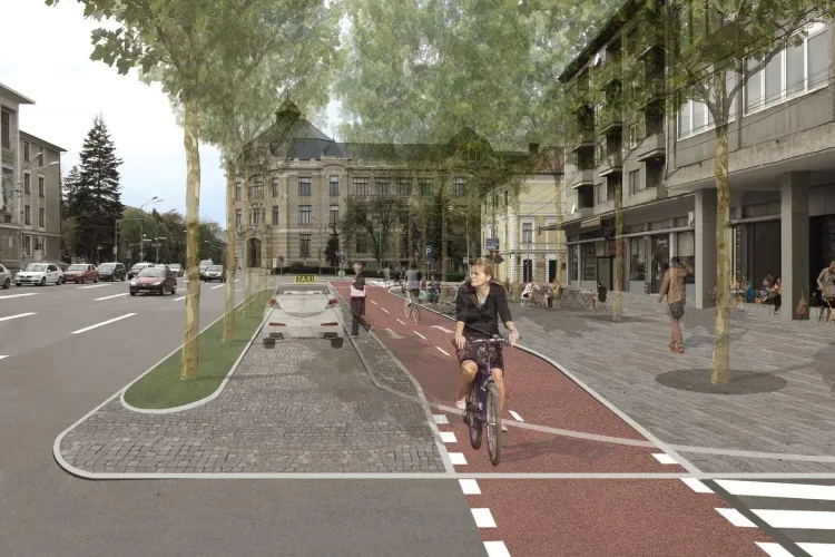 Piața Lucian Blaga (fosta Păcii) nodul de trafic al Clujului, va fi mai mult pietonalizată - FOTO