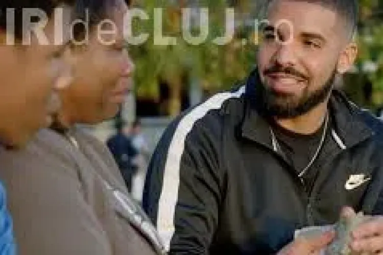 Celebrul rapper Drake a donat 1 milion de dolari în timp ce filma un videoclip VIDEO