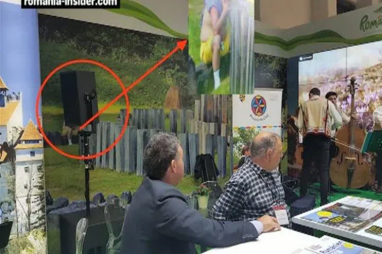 Gafă la Târgul de turism de la Berlin. Român cu burta goală, pe poster - FOTO