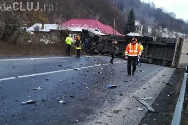 Accident pe DN 1, între Poieni și Huedin