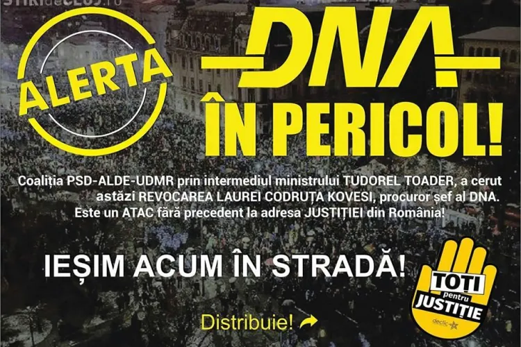 Clujenii chemați în stradă să apere DNA - FOTO