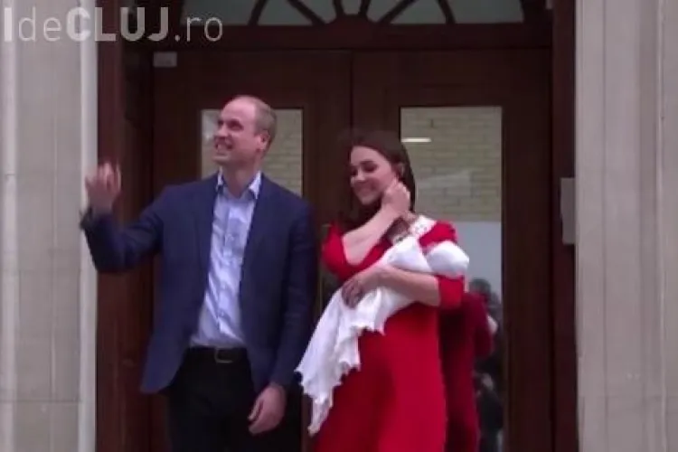 Primele imagini cu bebelușul regal al Marii Britanii, la doar câteva ore de la naștere VIDEO