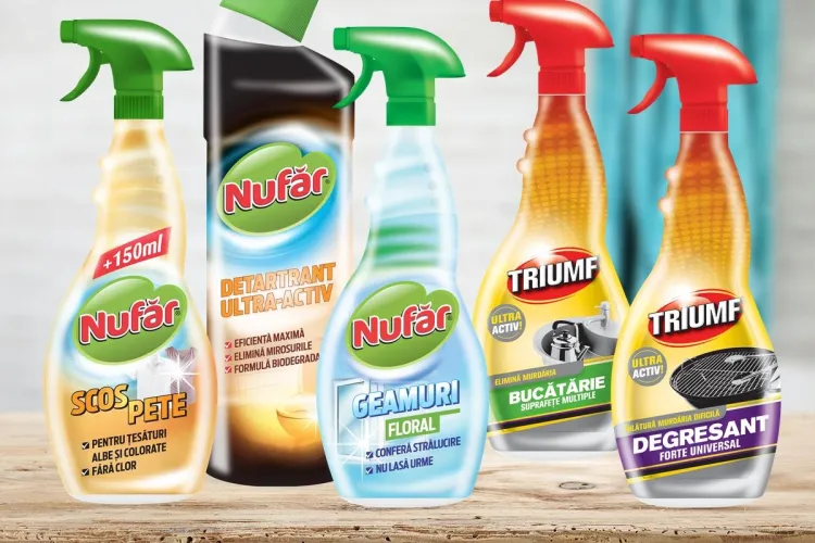 Farmec anunță creșterea vânzărilor pentru brandurile Nufăr şi Triumf și extinderea portofoliului de produse pentru curăţenia locuinţei (P)