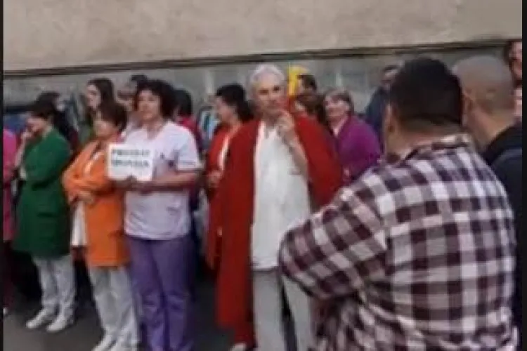 A treia zi de proteste la Institutul Inimii din Cluj - VIDEO