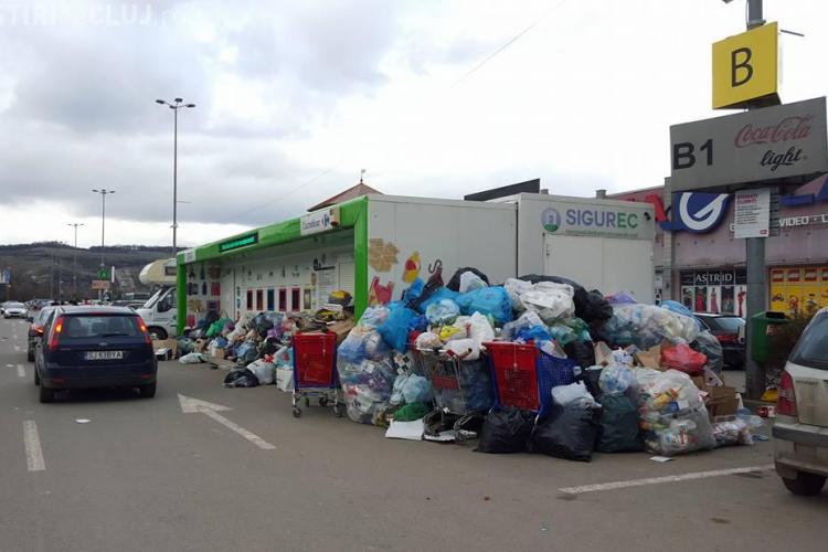 Reciclare de VIS la Cluj! Oamenii colectează selectiv, dar nu au unde să lase pungile - FOTO