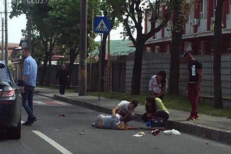Femeie spulberată pe o trecere de  pe strada Aurel Vlaicu. Ambulanța nu a oprit
