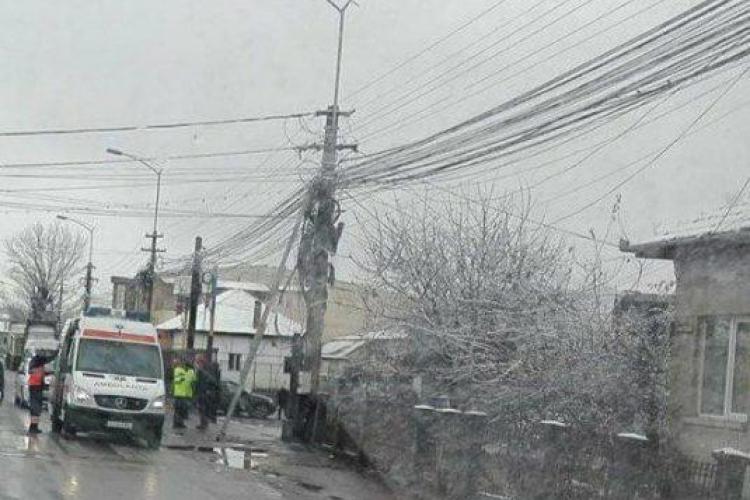 Muncitor electrocutat la Cluj-Napoca. A ajuns la spital în stare critică FOTO