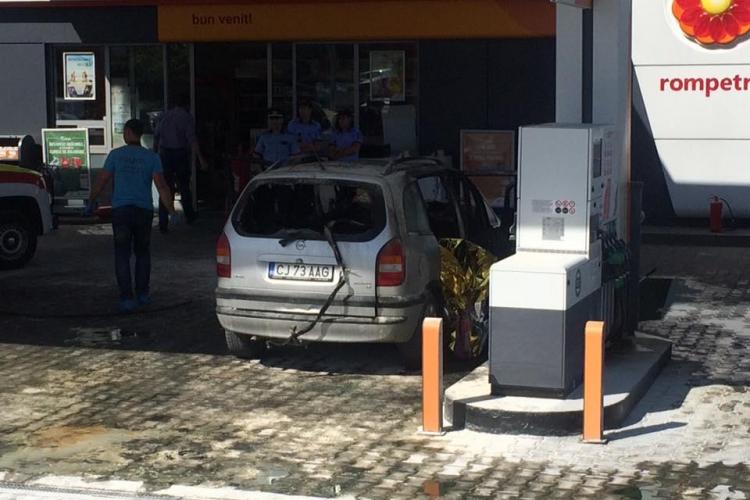 Un bucureștean și-a dat foc la Cluj, în benzinăria Rompetrol
