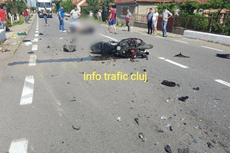 Accident mortal pe drumul Cluj - Oradea. Un motociclist și-a pierdut viața FOTO