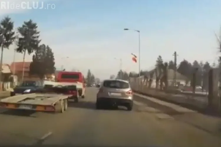 Clip de INFARCT în Florești, pe DN 1. Șoferul a lovit căruța ivită BRUSC - VIDEO