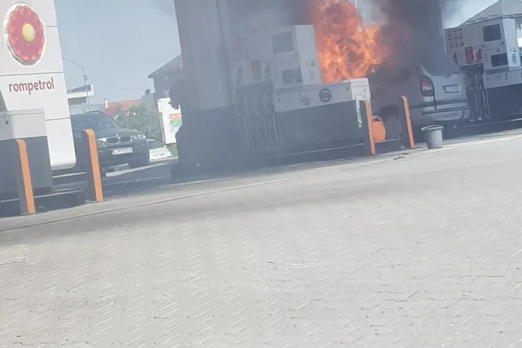 Cluj - Un tânăr și-a dat foc într-o benzinărie de pe Calea Turzii. Sinucidere din dragoste - VIDEO