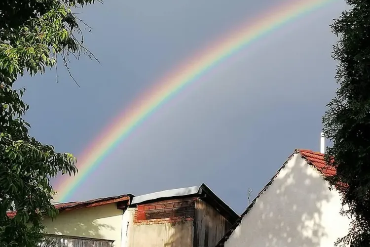 Curcubeu FENOMENAL la Cluj - FOTO