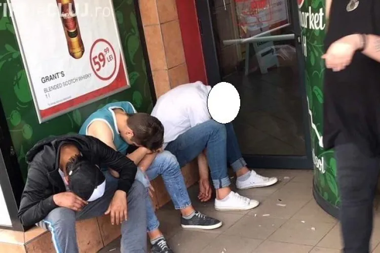 Tineri drogați, în față la Sora FOTO