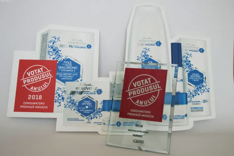 Gama Gerovital H3 Hyaluron C, desemnată ”Produsul Anului 2018” 