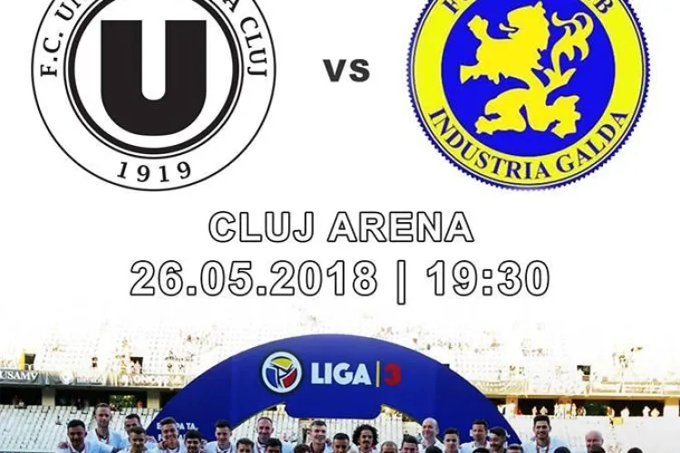 U Cluj îi așteaptă pe fani în tribune. ”U” își ia adio de la Liga a treia