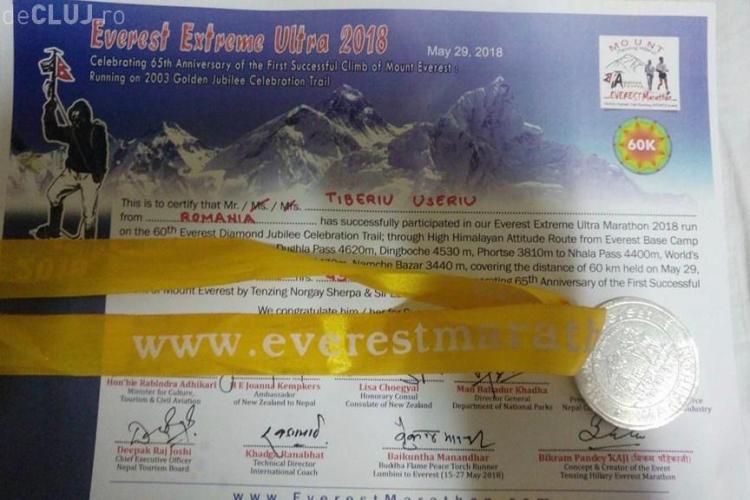 Tibi Ușeriu a terminat cursa de la Maratonul Everestului