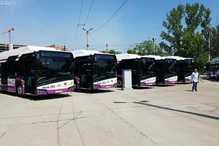 Noile autobuze electrice se dau în folosință la Cluj. Vezi cum arată FOTO/VIDEO