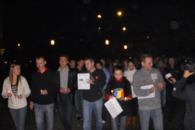 Victoria democratiei din Republica Moldova, sarbatorita la Cluj, in Piata Unirii! 