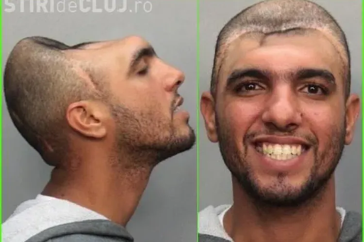 Omul cu jumatate de cap a fost arestat in Miami -FOTO