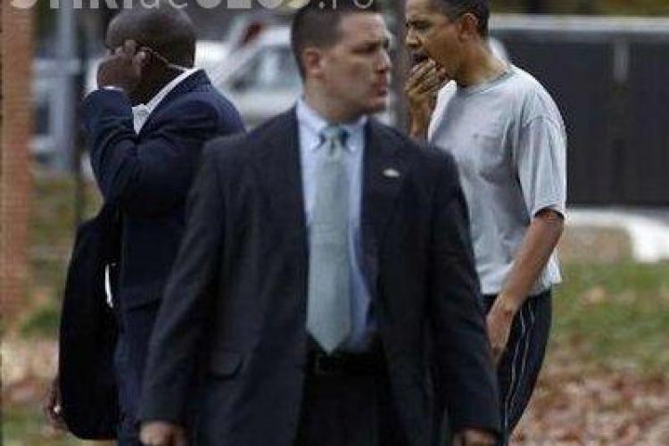 Obama, ranit in timpul unui meci de baschet - FOTO