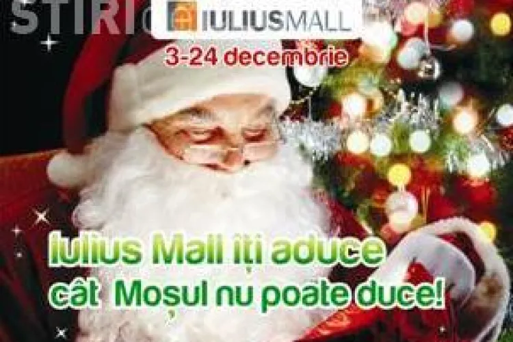 Iulius Mall Cluj si Mos Craciun si-au unit fortele pentru a umple tolba de daruri!