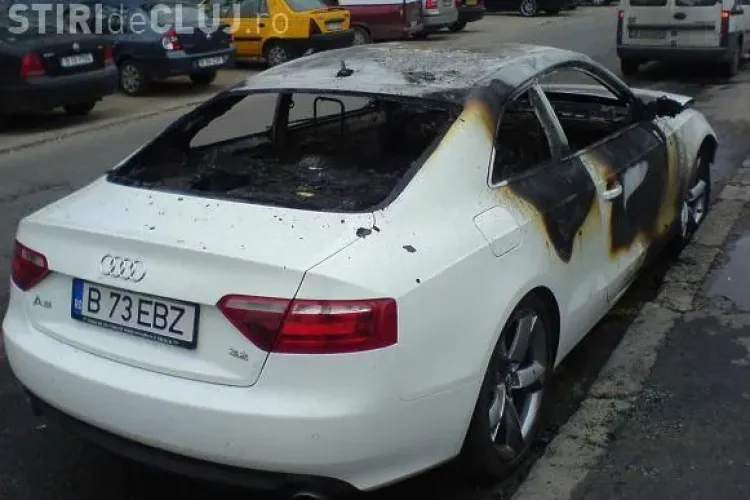 Trei autoturisme noi au ars la reprezentanta Audi din Cluj! 