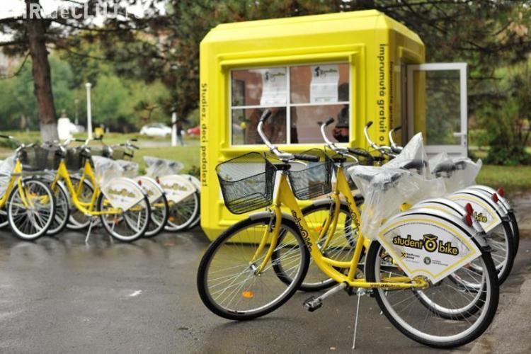 Centrele de inchiriat gratuit biciclete StudentObike se inchid de miercuri, 1 decembrie