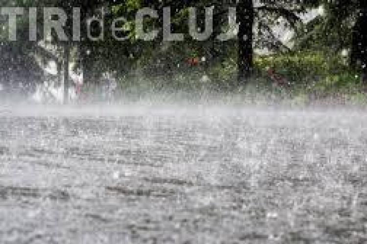 Cod galben de ploi puternice la Cluj. Ce zone sunt afectate